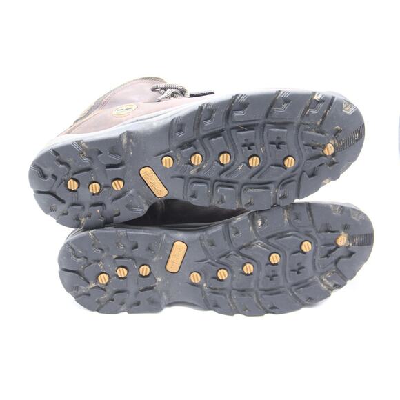 Timberland Ledge Mid Hiking Boots Mens Sz 12 Brown Leather Round Toe Ankle 12135 - Picture 5 of 7